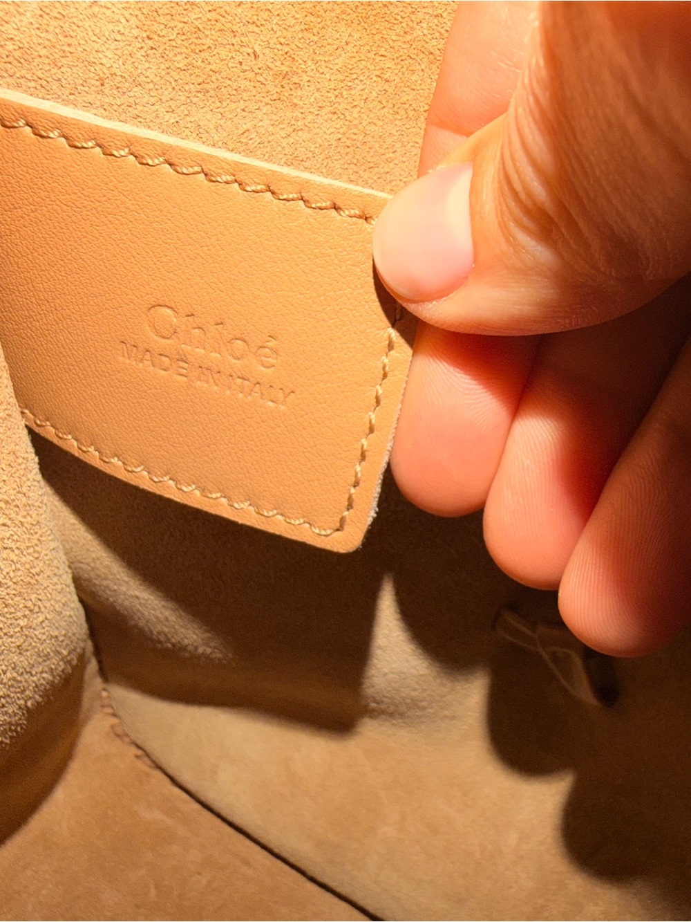 Chloé Mony Medium Light Tan Leather Tote - Picture 12 of 16